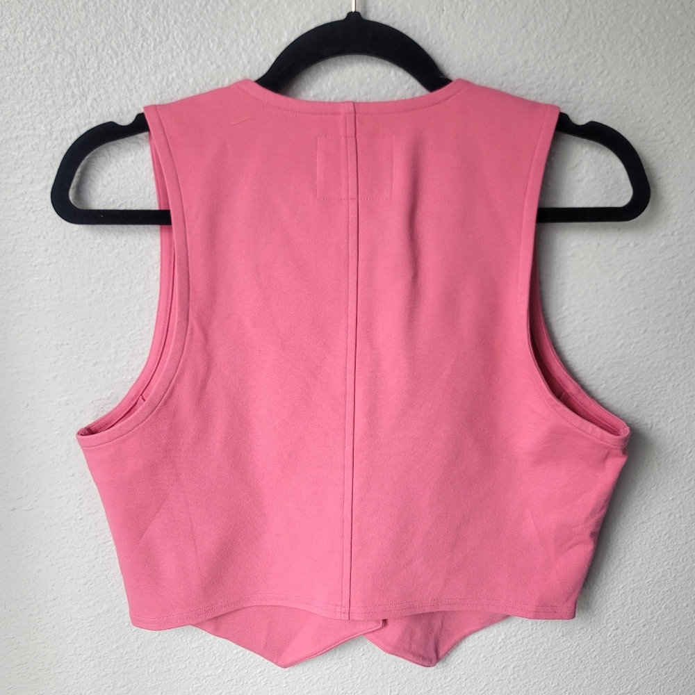 American Eagle Button Front Cropped Tailored Vest… - image 3